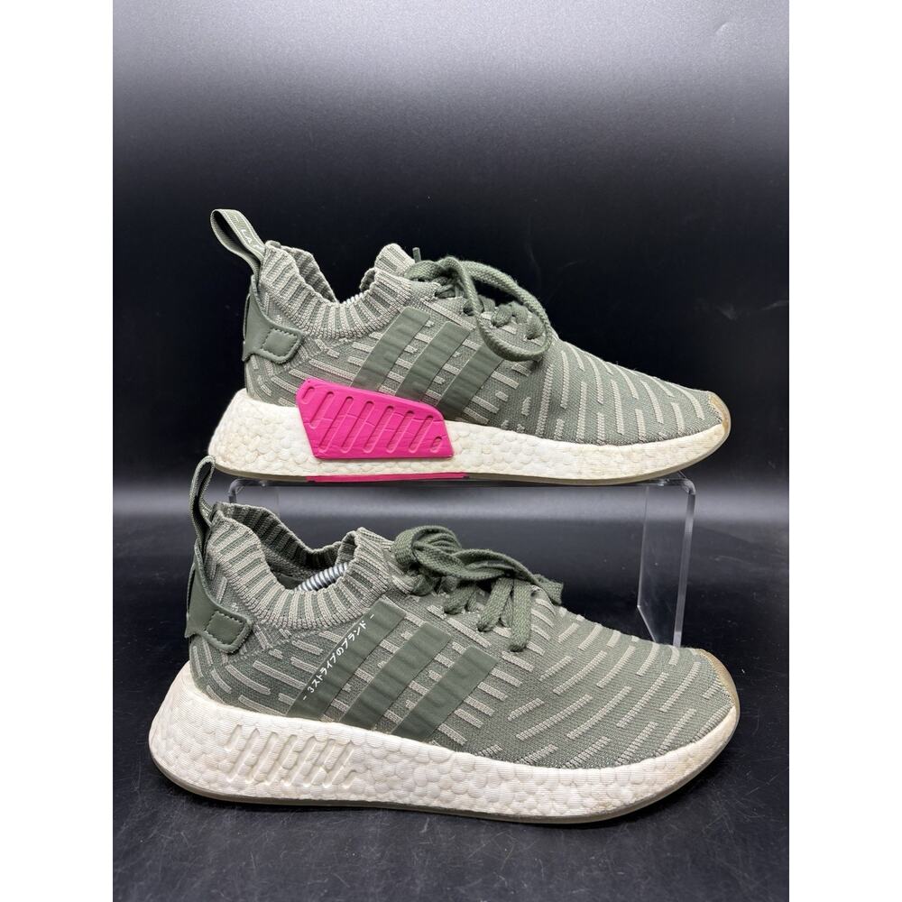 adidas NMD R2 Primeknit Green Pink